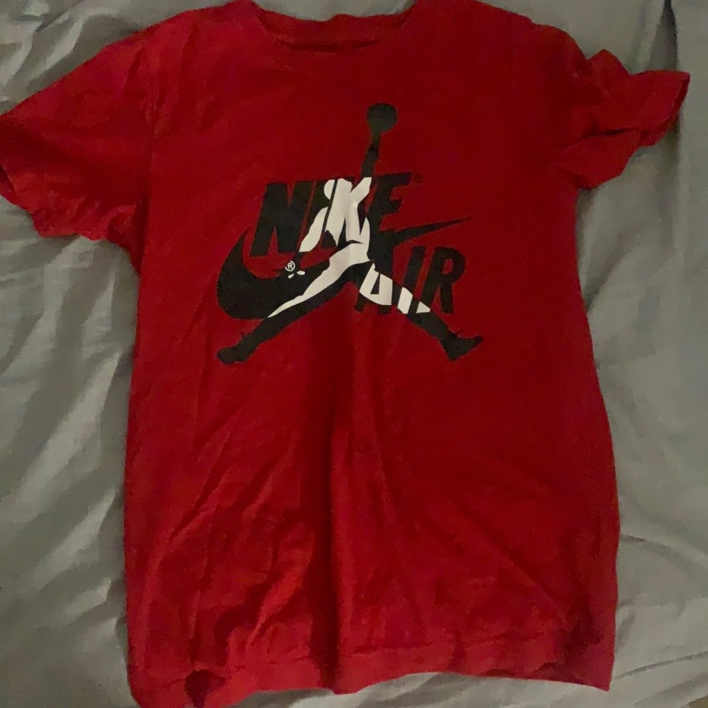 Red Nike Jordan shirt